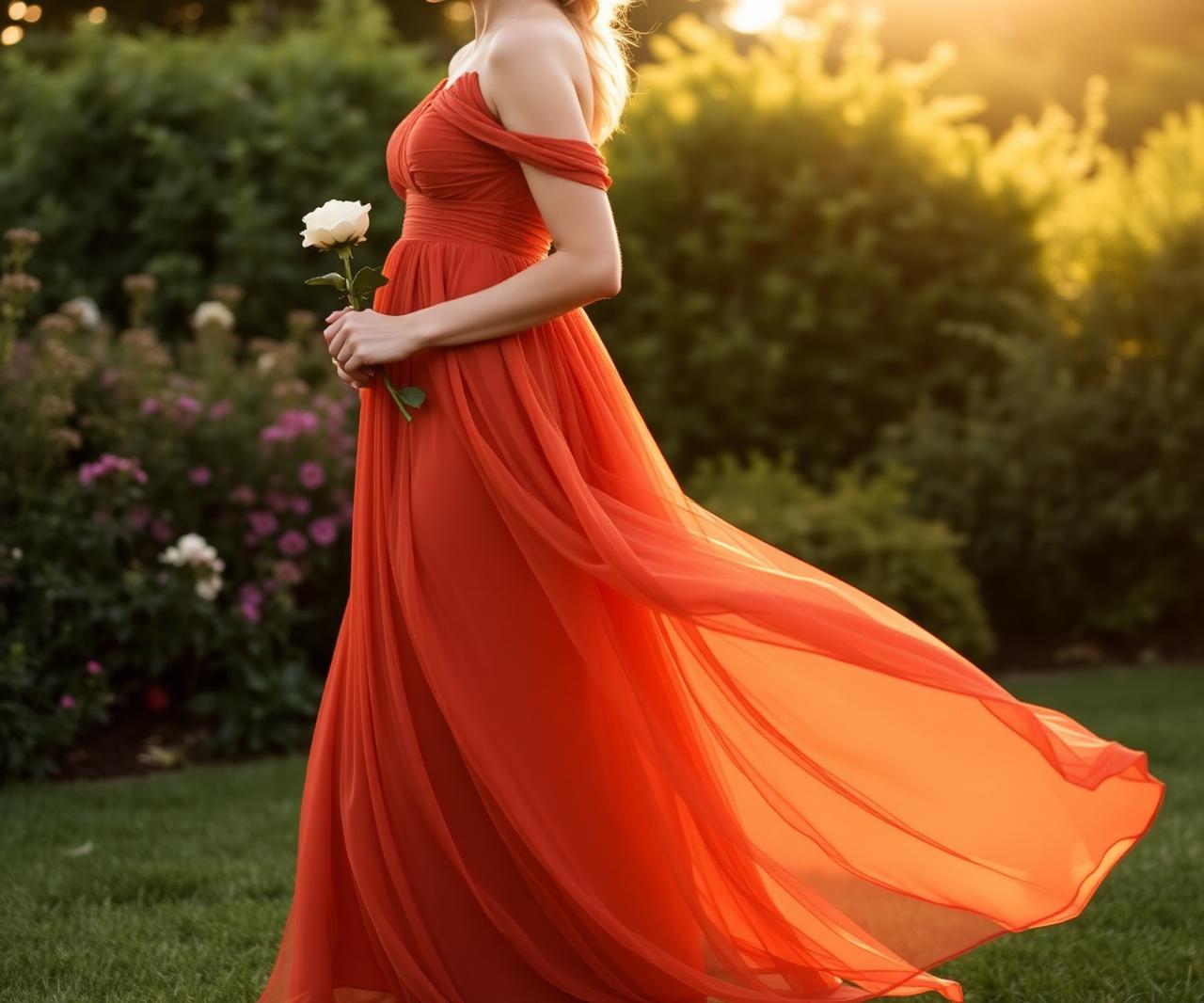 Terracotta bridesmaid dress