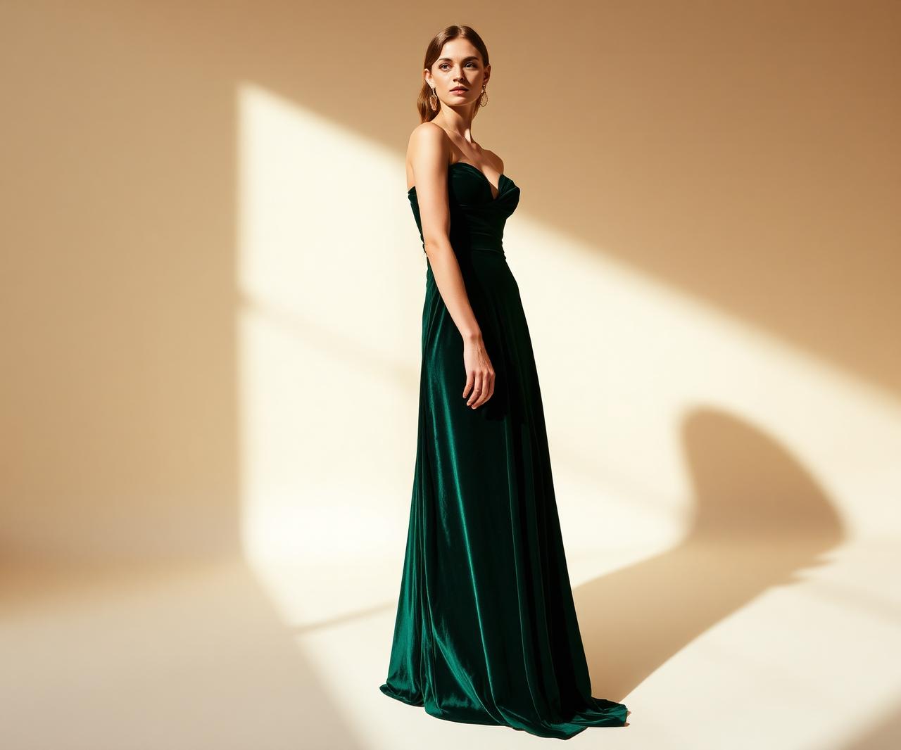 Velvet occasion gown
